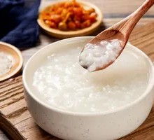 Rice Porridge with Spicy Radish