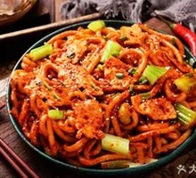 Sour Cabbage and Chicken Fried Rice Noodles