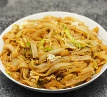 Egg and Pork Fried Rice Noodles