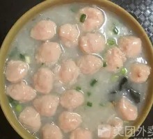 Pork Ball and Century Egg Porridge