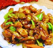 Stewed Eggplant with Pork Slices