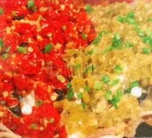 Double-Flavor Steamed Fish Head