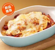 Cheese Bacon Meat Sauce Rice Bake