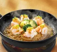 Garlic Noodles with Shrimp