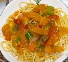 Eggplant and Pork Noodles