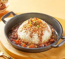 Beef Butter Rice on Hot Plate