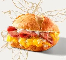 Egg and Barbecue Pork Sandwich