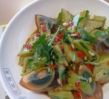 Tofu Egg and Cucumber Salad