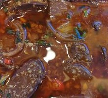 Aluminum-Wrapped Duck Blood