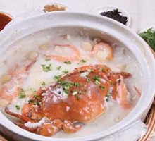 Flower Crab and Shrimp Congee