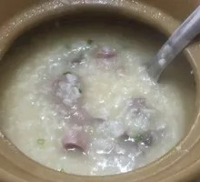 Pork Offal Congee in Clay Pot