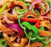 Pickled Lotus Root Stems Stir-Fried with Beef Tripe