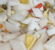 Pickled Radish Cubes