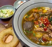 Spicy Shredded Chicken Noodle Soup