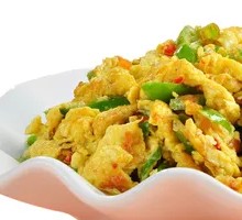Egg with Green Pepper