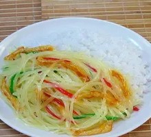 Spicy and Sour Potato Noodles with Rice