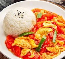 Tomato and Egg Rice Bowl