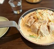 Bacon Cream Pasta with Bread Crumbs