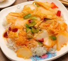 Spicy Sour Cabbage Rice Bowl