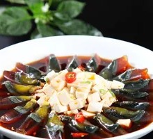 Century egg tofu salad
