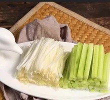 Cucumber and Green Onion Strips