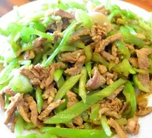 Green Pepper Shredded Pork Rice