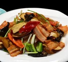 Fried Pork with Tofu Skin Rice Bowl