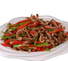 Beef Tenderloin with Pork Cracklings and Shredded Chicken Rice