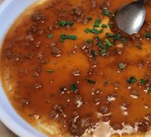 Minced Meat Steamed Egg