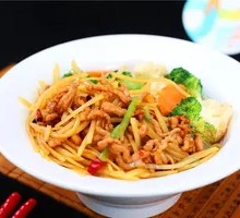 Potato Shredded Pork Rice Bowl