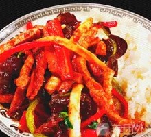 Fish-Flavored Shredded Pork Rice Bowl