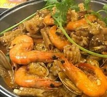 Prawn and Squid Seafood Pot