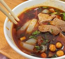 Quick-Boiled Pork Kidney with Rice Noodles