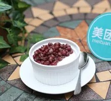 Red Bean Double-Layer Milk Pudding