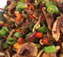 Dry Pot Squid and Pork Ribs