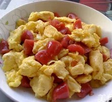 Egg Fried with Sausage