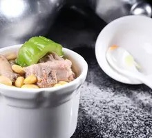 Bitter Melon and Soybean Stewed Pork Rib Soup