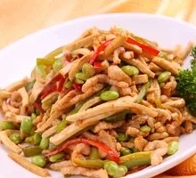 Fried Pork and Tofu Dry Rice