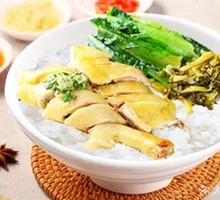 Crystal White-Cut Chicken Leg Rice