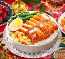 Pork Foot and Meat Roll Rice