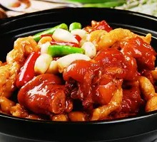 Fried Dough Stewed Beef Tendon
