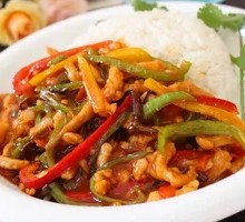 Fish-Flavored Shredded Pork Rice Bowl
