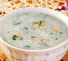 Green Vegetable Corn Porridge