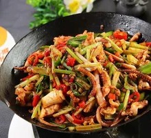 Dry Pot Squid Tentacles