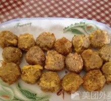 Crispy Lotus Root Meatballs