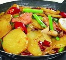 Spicy Potatoes in Dry Pot