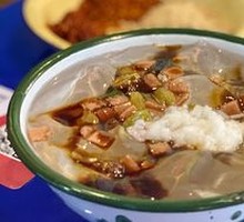 Glutinous Rice Balls with Brown Sugar Ice Jelly