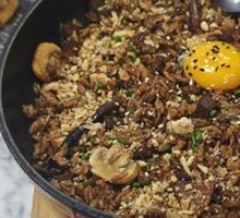 Black Truffle Mushroom Beef Risotto