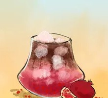 Red Pomegranate Iced Cold Brew