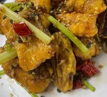 Glutinous Rice Fish Cubes